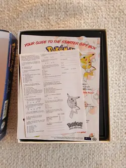 1999 Pokemon Starter Gift Box (Incomplete) Boxes, Playmat, Booklets. No Cards. - Image 3