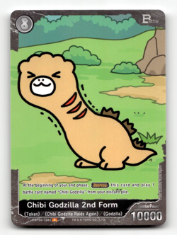 Godzilla Card Game Chibi Godzilla 2nd Form (P) - G: Monsters Raid Again - Image 1