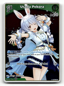 hololive OFFICIAL CARD GAME Usada Pekora (S) - Blooming Radiance - Image 1