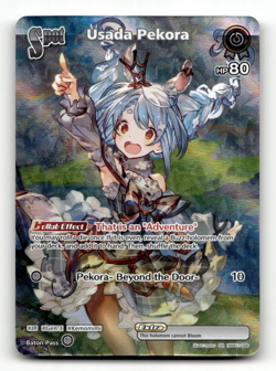 hololive OFFICIAL CARD GAME Usada Pekora (SR) - Blooming Radiance - Image 1