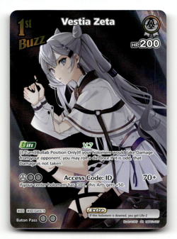 hololive OFFICIAL CARD GAME Vestia Zeta (SR) - Blooming Radiance - Image 1
