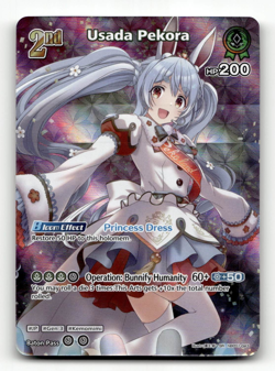hololive OFFICIAL CARD GAME Usada Pekora (SR) (hBP01-043) - Blooming Radiance - Image 1