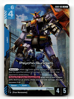 Gundam Card Game Psycho Gundam (LR) - Dual Impact - Image 1