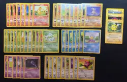 54 VINTAGE POKEMON CARDS LOT - BASE SET, BASE SET 2, FOSSIL, JUNGLE, - LP-MP - Image 1