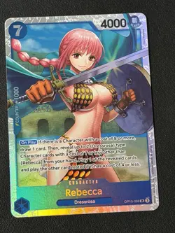 Rebecca Dressrosa Op10-058 Super Rare One Piece English Card Game NM Near Mint - Image 1