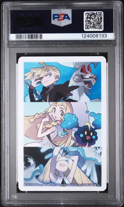 2017 POKEMON PLAYING CARDS LILLIE GLADION & LUSAMINE QUEEN OF SPADES PSA 10 - Image 2