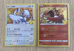 2x Lugia &Ho-Oh - Rare Holo Celebrations 25th - Pokemon Card Lot - NM - 1¢ sta - Image 1