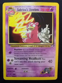 SABRINA'S SLOWBRO - 060/132 - GYM HEROES - POKEMON CARD - LP - Image 1
