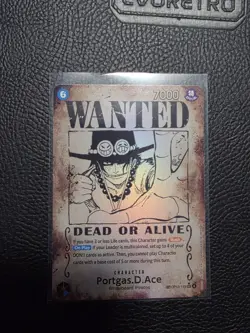 One Piece TCG - Portgas.D.Ace - Wanted Poster - (Error Card) - OP13 - Image 1