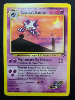 SABRINA'S HAUNTER - 55/132 - GYM CHALLENGE - POKEMON CARD - LP - Image 1