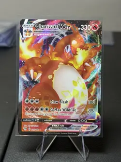 Pokemon Charizard VMAX Darkness Ablaze Holo Card 020/189SWSH03 - Image 1