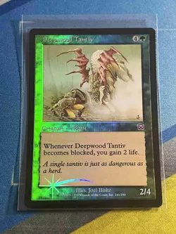 Magic the Gathering MTG Mercadian Masques DEEPWOOD TANTIV Foil - Image 1