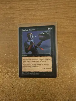 MAGIC THE GATHERING VISIONS WICKED REWARD LIGHTLY PLAYED - Image 1