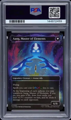 2025 MTG Avatar The Last Airbender, Aang Headliner Raised Foil PSA Gem Mint 10 - Image 2