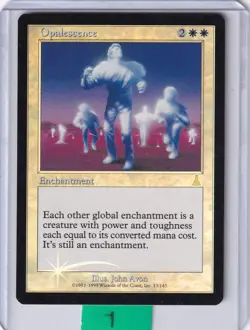 Opalescence FOIL * Urza's Destiny MTG Lightly Played - Image 1