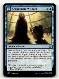 FOIL - MTG - Accumulate Wisdom #44 - Avatar: The Last Airbender - Image 1