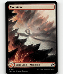 FOIL - MTG - Mountain (0275) - Tarkir: Dragonstorm - Image 1