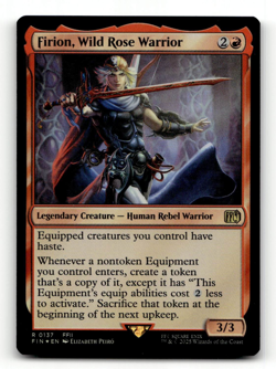 FOIL - MTG - Firion, Wild Rose Warrior #137 - FINAL FANTASY - Image 1