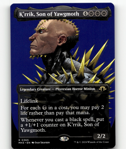 MTG K'rrik, Son of Yawgmoth (Borderless) #365 - Modern Horizons 3 - Image 1