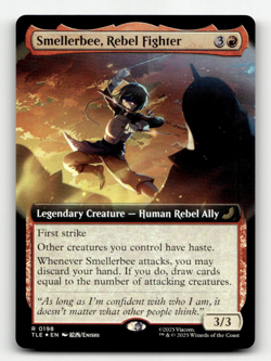FOIL - MTG Smellerbee, Rebel Fighter (Extended Art) #198 Avatar The Last Airbend - Image 1