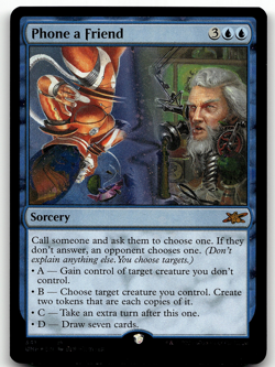 MTG Unfinity Phone a Friend (Galaxy Foil) 341 Mythic - Image 1
