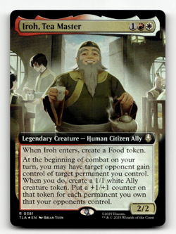 FOIL - MTG - Iroh, Tea Master (Extended Art) #381 - Avatar: The Last Airbender - Image 1