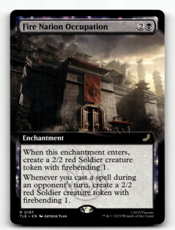 MTG - Fire Nation Occupation (Extended Art) #187 - Avatar: The Last Airbender - Image 1