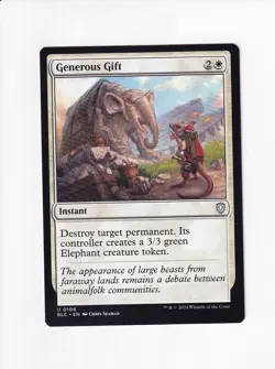 MAGIC THE GATHERING MTG COMMANDER: BLOOMBURROW GENEROUS GIFT - Image 1