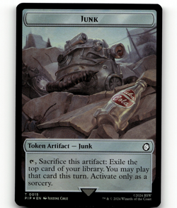 MTG Junk Soldier (0004) Double-Sided Token - Universes Beyond: Fallout - Image 1