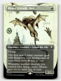 FOIL - MTG - Momo, Friendly Flier (Borderless) #317 - Avatar: The Last Airbender - Image 1