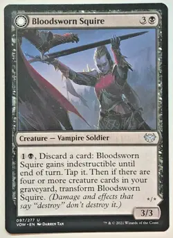 MTG Bloodsworn Squire Innistrad: Crimson Vow 97/277 Uncommon - Image 1