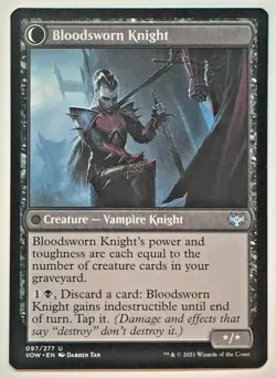 MTG Bloodsworn Squire Innistrad: Crimson Vow 97/277 Uncommon - Image 2