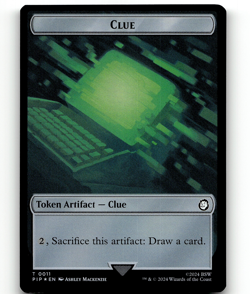 FOIL - MTG Junk Clue Double-Sided Token - Universes Beyond: Fallout - Image 2