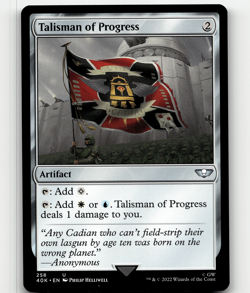 MTG Talisman of Progress - Universes Beyond: Warhammer 40,000 - Image 1