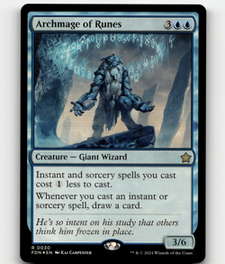 FOIL - MTG - Archmage of Runes #30 - Foundations - Image 1