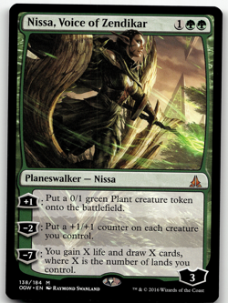 MTG Oath of the Gatewatch Nissa, Voice of Zendikar 138 NM/M - Image 1