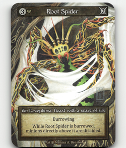 Sorcery: Contested Realm Root Spider - Beta - Exceptional - Image 1