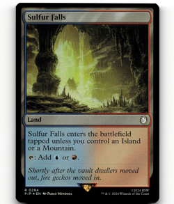 FOIL - MTG Sulfur Falls - Universes Beyond: Fallout - Image 1