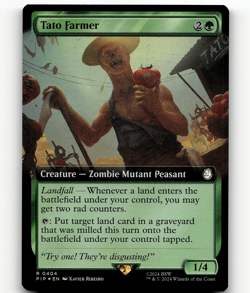 FOIL - MTG Tato Farmer (Extended Art) - Universes Beyond: Fallout - Image 1