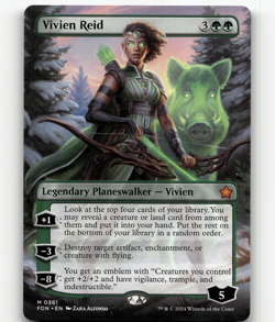 MTG - Vivien Reid (Borderless) #361 - Foundations - Image 1