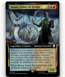 FOIL - MTG Shaun, Father of Synths (Extended Art) - Universes Beyond: Fallout - Image 1