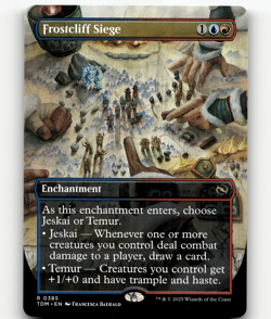 MTG - Frostcliff Siege (Borderless) #385 - Tarkir: Dragonstorm - Image 1