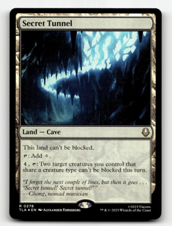 FOIL - MTG - Secret Tunnel #278 - Avatar: The Last Airbender - Image 1