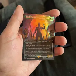 Black Panther, Wakandan King (Rainbow Foil) Secret Lair Drop Foil - Image 1
