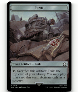 FOIL - MTG Junk Copy Double-Sided Token - Universes Beyond: Fallout - Image 1