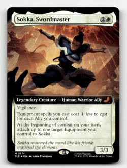 FOIL - MTG Sokka, Swordmaster (Extended Art) #174 - Avatar: The Last Airbender - Image 1