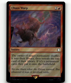 MTG Chaos Warp (Surge Foil) - Universes Beyond: Fallout - Image 1