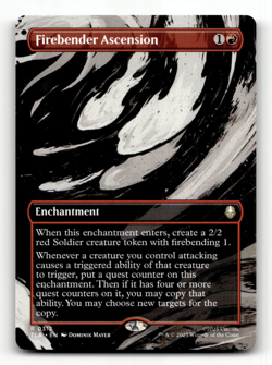 MTG - Firebender Ascension (Borderless) #312 - Avatar: The Last Airbender - Image 1