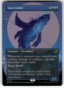 MTG -Starwinder (#291) (Borderless) - FOIL - Edge of Eternities (NM) - Image 1