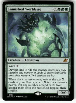 MTG - Famished Worldsire - Edge of Eternities (NM) - Image 1